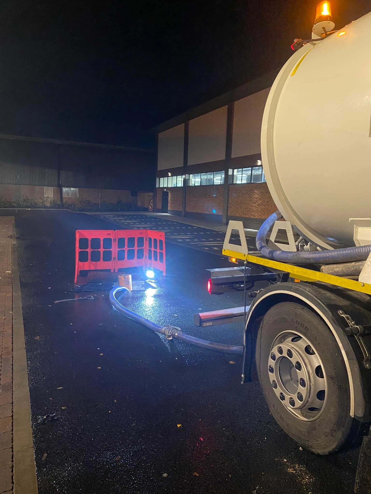Sewage pump repair close-up